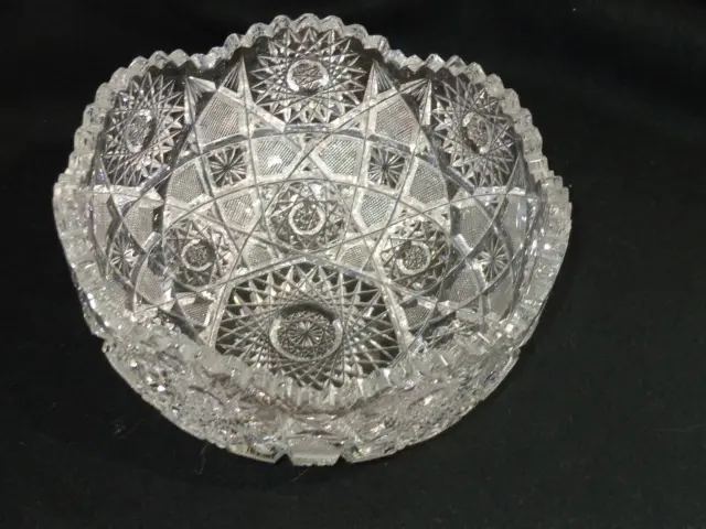 Lovely ABP American Brilliant Cut Glass Serving Bowl (1A)
