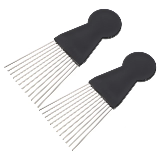 2 Pcs African Comb Afro Comb Pick Comb Durags Men Hair Weave Man