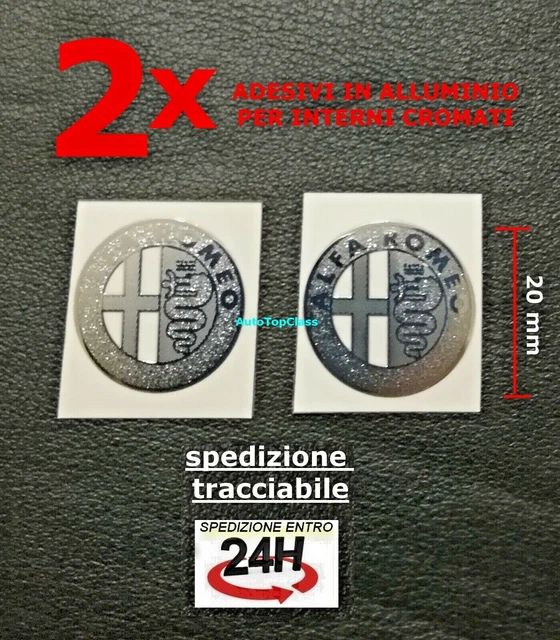 2x Stemmi ORIGINALI Quadrifoglio Verde SX & DX ALFA ROMEO GIULIETTA - Foto 3