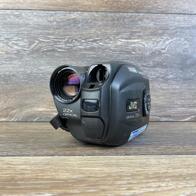 JVC COMPACT VHS GR-AX430U Black 22x Optical Zoom Compact Video Camera ...