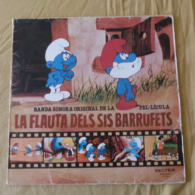 La Flauta Dels Sis Barrufets Lp 1980 Bso En Catalán