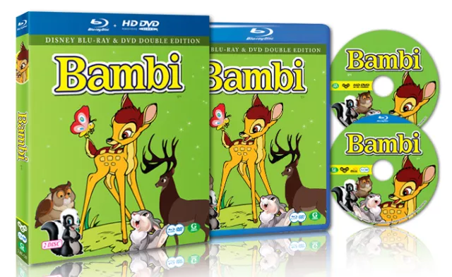 Disney's Classic - Bambi - Blu ray + DVD 2 Disc Set - Region Free (NEW)