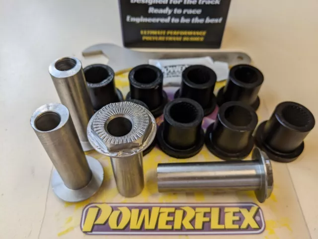 Powerflex Pu Buchsen Längslenker HA exzentrisch BMW E30 M3 E36 Compact 5-306gblk