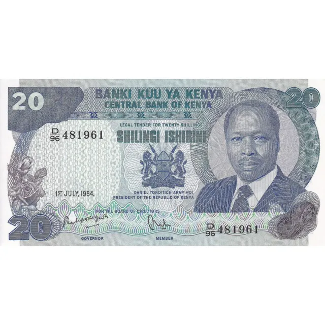 [#195774] Billet, Kenya, 20 Shillings, 1984, 1984-07-01, KM:21c, NEUF