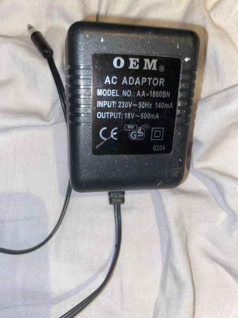 OEM AA-1860BN AC/AC 18V 600mA
