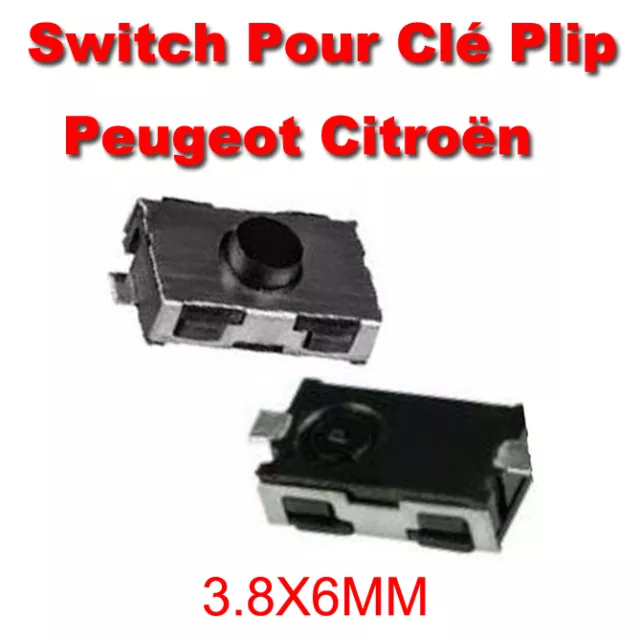 1 Switch bouton Clé Télécommande Plip Pour CITROEN C1/C2/C3/C4/C5/C6