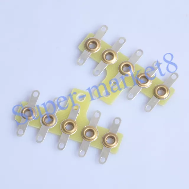 6pcs Terminal Tag Strip 5Lug Turret Board FR4 Brass Guitar Tube Amp Audio DIY