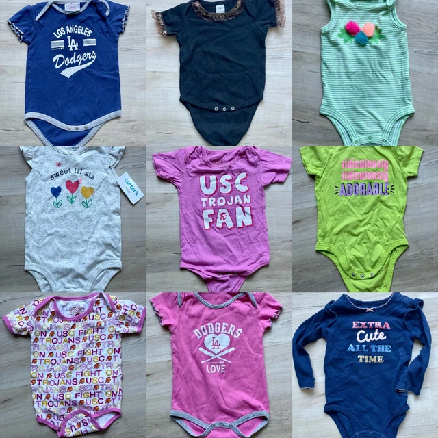 9-pc LOT Infant Baby Girl Clothes 12 & 18 months Outfits, No stain !!!