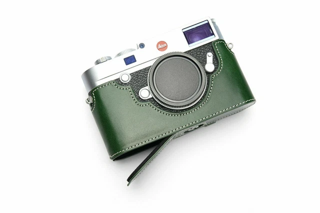 Leather Camera Case Bag Protect Cover Openning Bottom Fit For Leica M10/M10-P