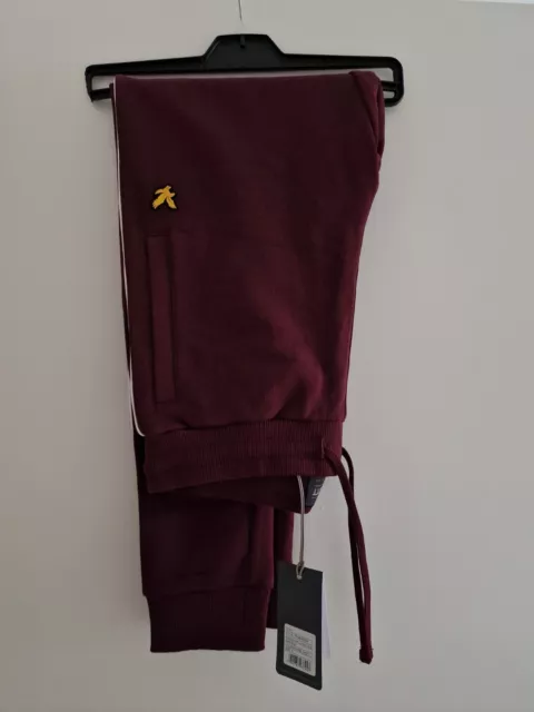 Lyle & Scott Mens Joggers. New With Tags. Small. Burgundy