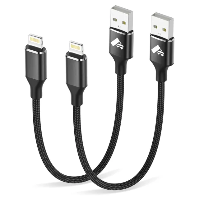 Short USB C to Lightning Cable 0.5FT MFi Certified