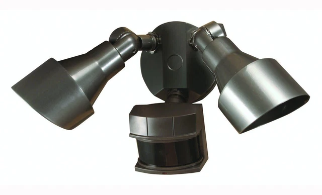 Heath Zenith HZ-5597 Bronze 2-Light 200 Watt Quartz Halogen Security Flood Light