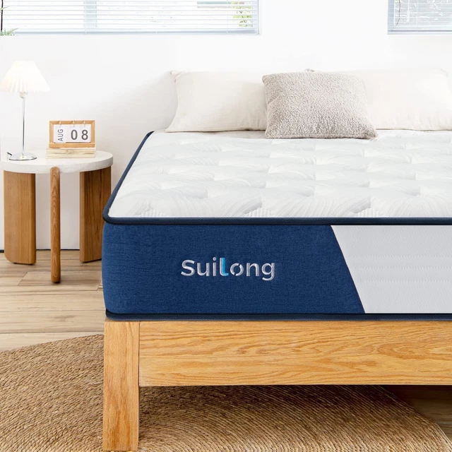 Colchón tamaño King de 5 pies, 10 pulgadas gel espuma viscoelástica híbrido 5 zonas - 150 X 200 X 25 c