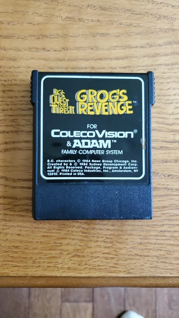 Grog's Revenge Game For ColecoVision & ADAM Family Computer Tested good Grog's Revenge Game For ColecoVision & ADAM Family Computer Tested good