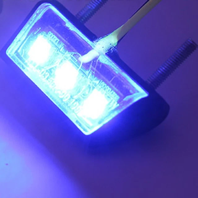 Éclairage de plaque d'immatriculation LED pour moto - Lumière blanche à haute luminosité - 12 V