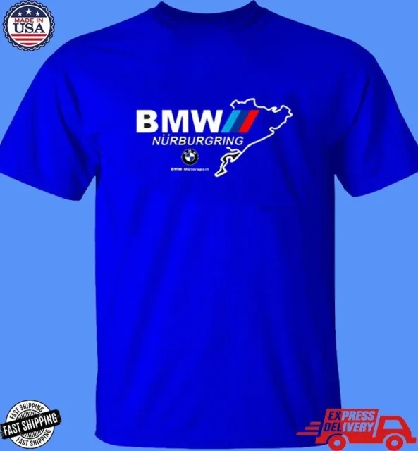 NEW BMW Motorsport Nurburgring T shirt Logo Men's Clothing Size USA