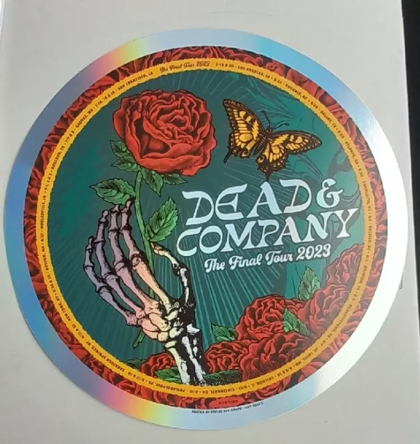 2023 THE FINAL Tour Dead & Co Company Round Foil Poster Print Status