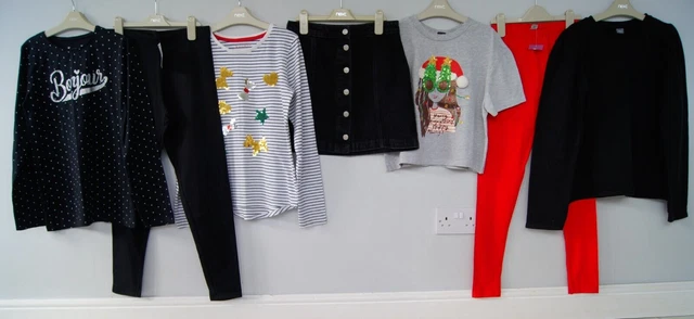 Girls Tops, Skirt Leggings New Look Etc Bundle Age 13-14 Years *Christmas Items*