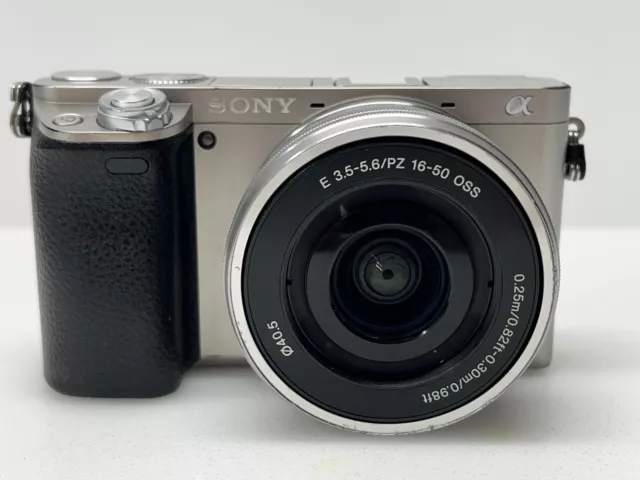 AS IS - Sony Alpha a6000  24.3 MP Digital Camera with 16-50mm Lens - Silver