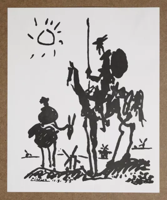 Pablo Picasso Don Quixote Original Limited Edition Signed in Plate Lithograph Pablo Picasso Don Quixote Original Limited Edition Signed in Plate Lithograph