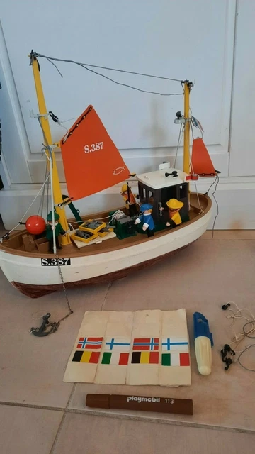 Bateau Playmobil Suzanne 3551 – Vintage, à Restaurer (pêche)