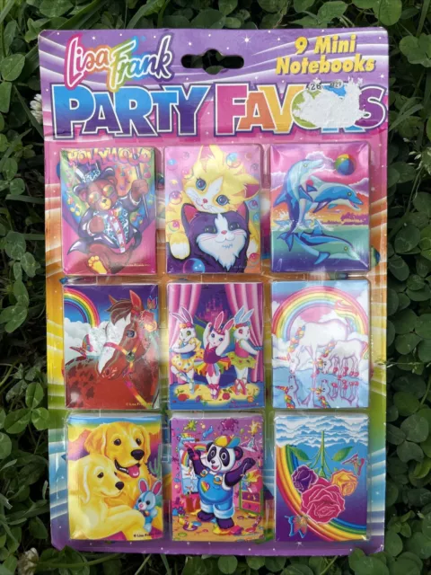vintage lisa frank clip on earrings party favor pack new Nib 8 Pairs Cat  Unicorn