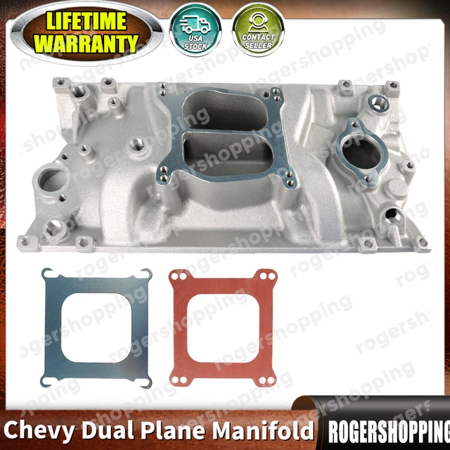 DUAL PLANE AIR Gap Intake Manifold For Small Block Chevy SBC Vortec 350