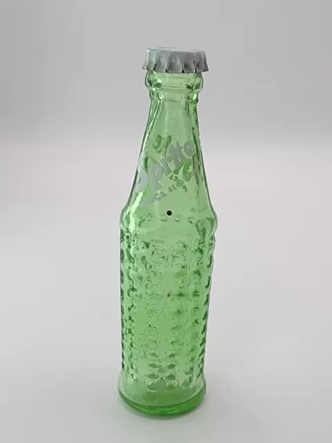 Vintage Sprite Soda Drink Mini Miniature  3" Glass Bottles