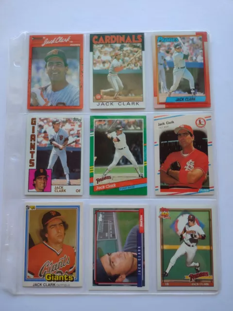 jack clark baseball card