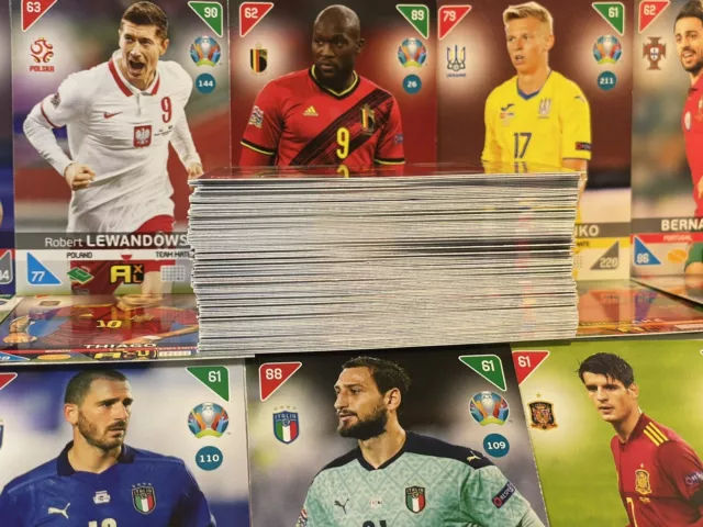 115 Cards Panini Adrenalyn XL UFEA Euro 2020. 2021 Kick Off Bundle NO Duplicates 2