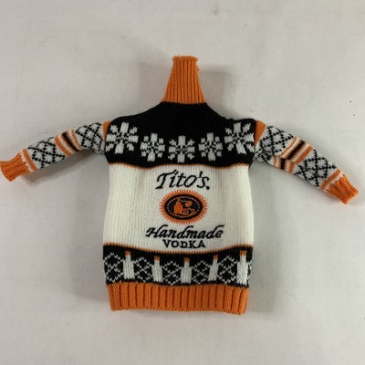 TITOâS HANDMADE VODKA Double Sided Holiday Sweater Bottle Topper Koozie $4.80 - PicClick