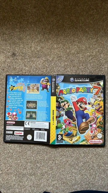 Custodia Originale Nintendo Gamecube Per Mario Party 7 – Solo Cover + Artwork – Perfetta Per Collezionisti E Restauri!