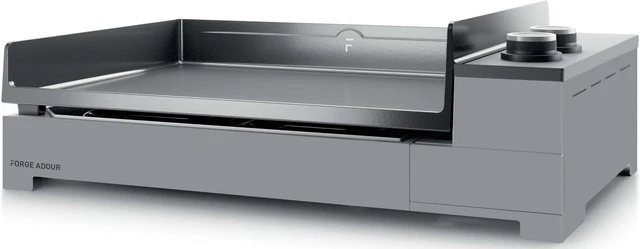 Plancha Forge Adour Plancha électrique 2500w plaque fonte émaillée 44 x