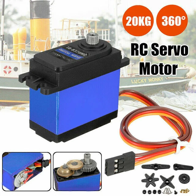 Servomoteur Numérique 21G à Engrenages Métalliques - Couple 4,20 Kgf.cm - Étanche - Pour RC 1/12