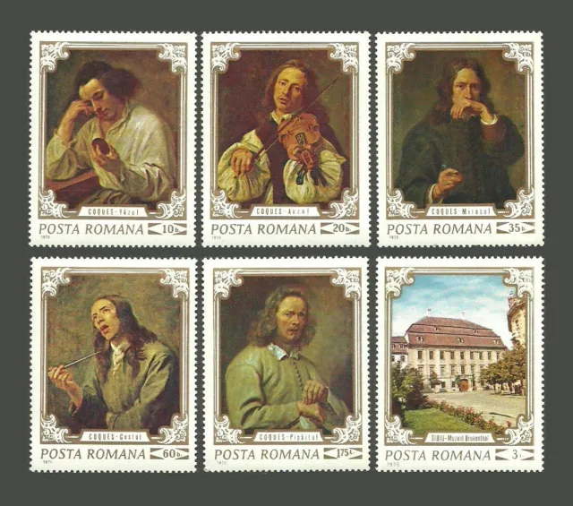 Romania Stamps 1970 Paintings from the Bruckenthal Museum, Sibiu - MNH