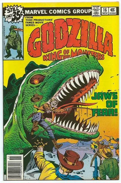 GODZILLA #16 MARVEL Nov 1978 NM 9.4 OW HERB TRIMPE Cover & Art MOENCH Story B/O