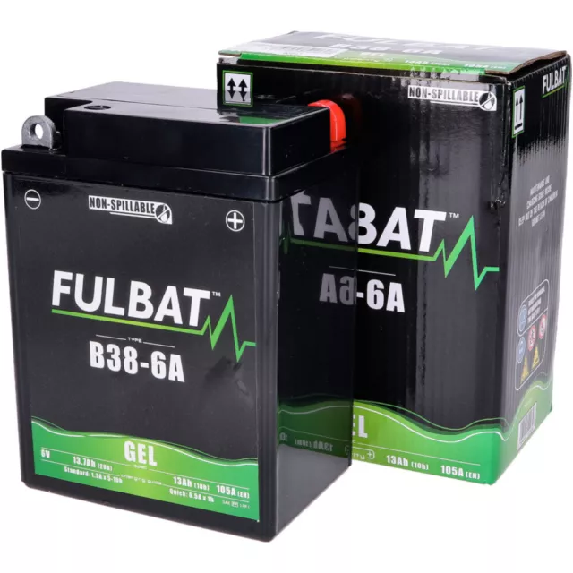 Motorroller Batterie Fulbat B38-6A GEL FB550962 battery