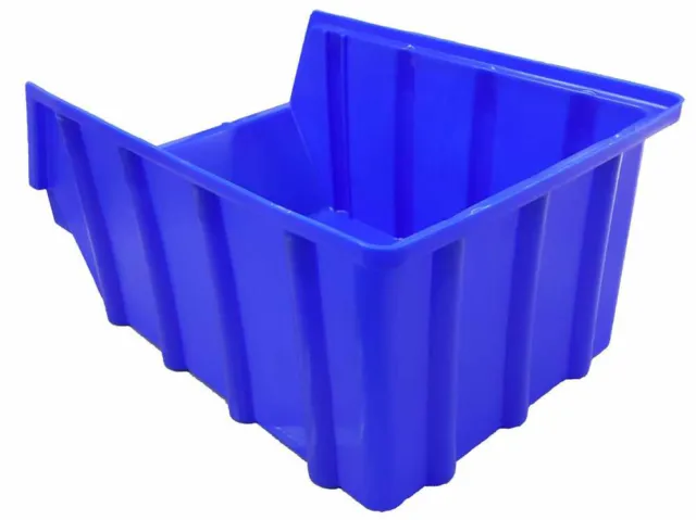 KS Stapelboxen Gr. 1, 2, 3, 4 Lagerkästen Sichtlagerboxen Sichtkästen blau 3