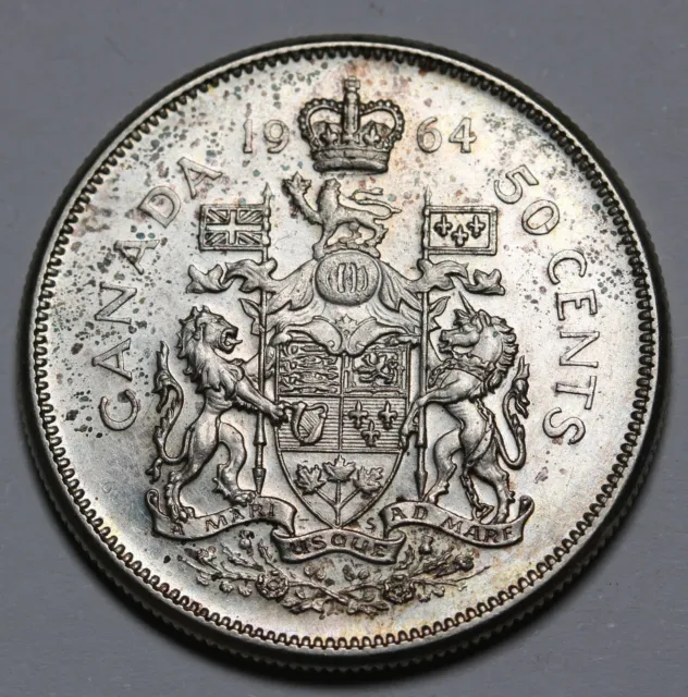 1964 Canada Silver 50 Cents KM# 56