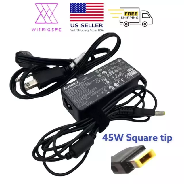 GENUINE LENOVO THINKPAD AC Adapter Power Charger 45W X1 T450 T460 T470 X240 X250