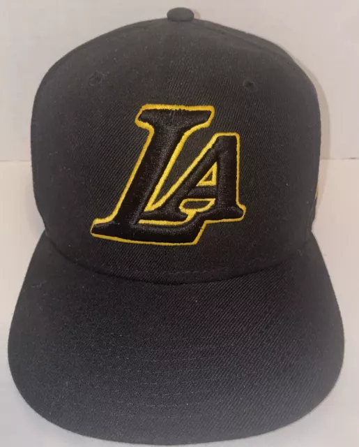 LOS ANGELES LAKERS 9FIFTY Snapback Hat Black Cap LA NBA New Era 9Fifty ...