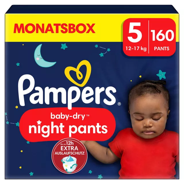 Pampers® Windeln Monatsbox baby-dry™ night pants Größe Gr.5 (12-17 kg) für...