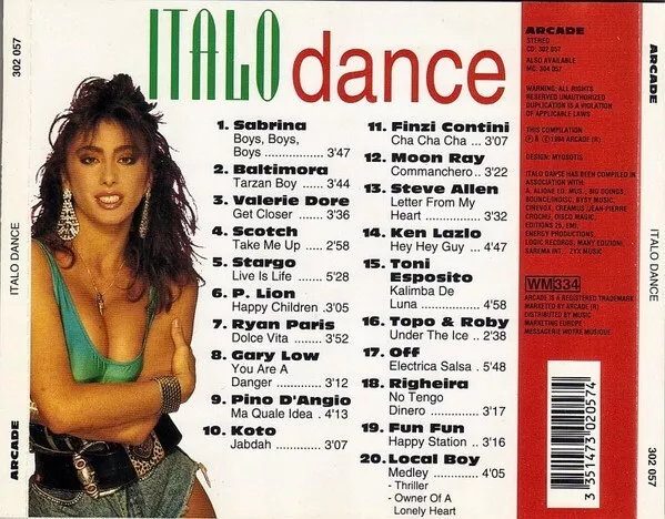 Cd Album Compilation Italo Dance Rare Collector Comme Neuf 1993 2