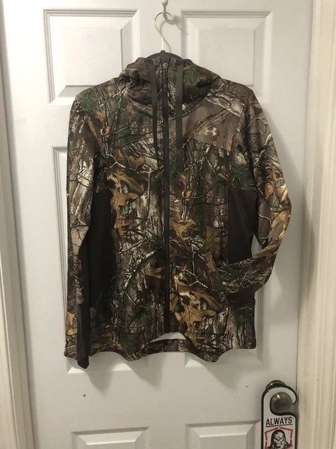 Under Armour Women Stealth Threadborne Early Season Hood Jacket Realtree Camo  M