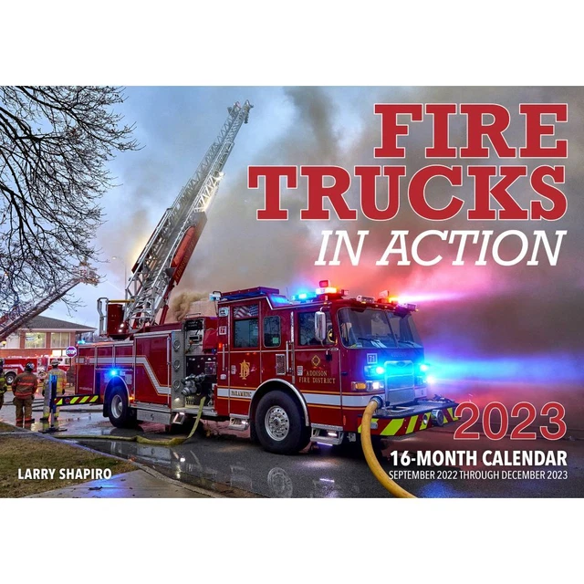Motorbooks,  Fire Trucks in Action 2023 Wall Calendar