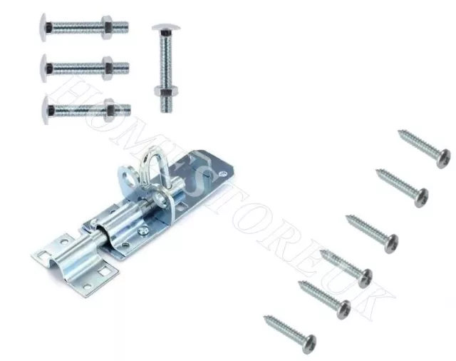 6" Brenton Pad Bolt Galvanised Zinc Plated Slip Garden Shed Gate Doors Bh104