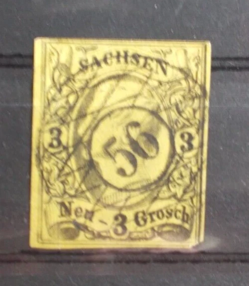 Altdeutschland Sachsen Michel Nr. 11 gestempelt 1855/1856 König Johann I