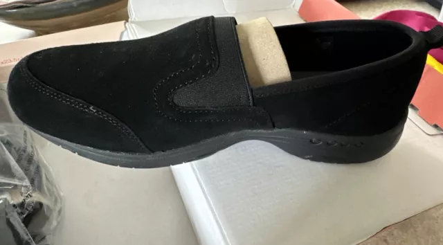 EASY SPIRIT WOMENS Taiga Black Slip On Loafers Shoes 10W BHFO 2642 $25. ...
