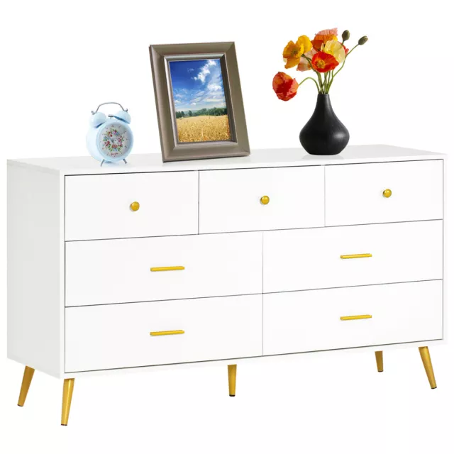 6 7 Drawer Dresser for Bedroom Modern Dressers & Chests of Drawers with Storage