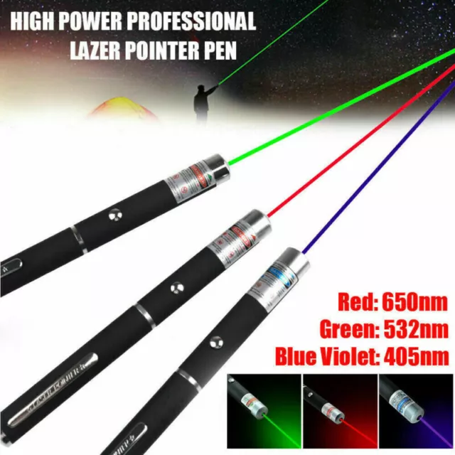 1-3stk Laserpointer Grün Laserlicht Katzen Rot Lila Präsentation Spielzeug Hunde